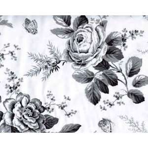   Toile Print Fabric by Timeless Treasures, Black on White: Arts, Crafts