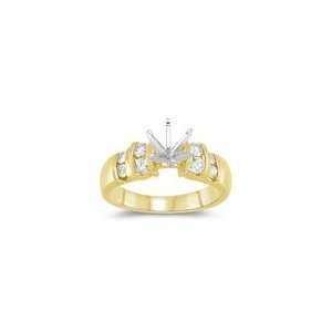  0.36 Cts Diamond Ring Setting in 14K Yellow Gold 8.5 