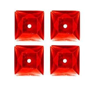  Ka Jinker Jems Square Red 15 per Package By The Each Arts 