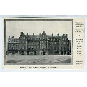   Mitre Hotel Postcard Carlisle United Kingdom 1930s: Everything Else