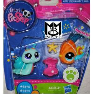  Littlest Pet Shop Exclusive Figure 2Pack Fish Snail Toys & Games