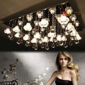   Crystal Flower shaped Ceiling Lights with 20 Lights: Home Improvement