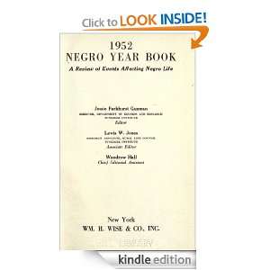 Negro year book  a review of events affecting negro life, 1952 