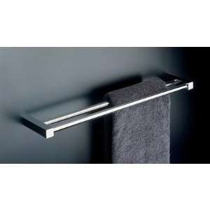  Metric 23.6 Double Towel Bar in Polished Chrome: Home 