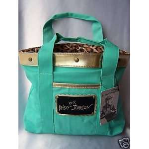  Designer Betsey Johnson Green Tote Bag 
