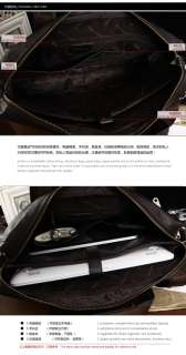 Mens Genuine Leather Handbag Messenger Shoulder Briefcase Laptop BAG 