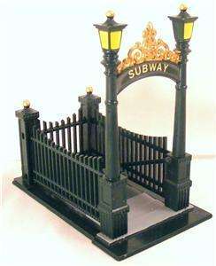 DEPT 56 CHRISTMAS IN THE CITY SUBWAY ENTRANCE RETIRED MINT #55417 