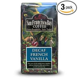 San Francisco Bay Coffee Decaf French Vanilla, Water Processed, Whole 