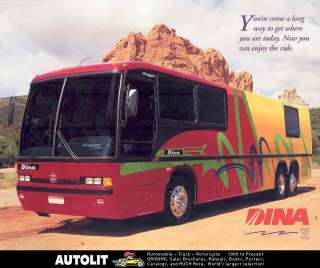 1998 Dina Viaggio 1000S Bus Motorhome Sales Brochure  
