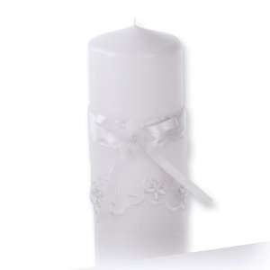  White Tessa Pillar Candle Jewelry
