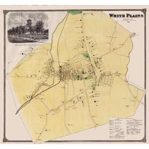  WHITE PLAINS NEW YORK (NY) LANDOWNER MAP 1893