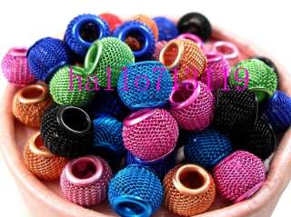 50 Basketball Wives hoops multi colored mesh beads wholesale jewelry 