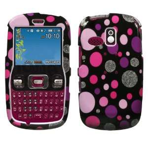 SAMSUNG R350 R351 (Freeform), Polka Dots Pink Sparkle Phone Protector 