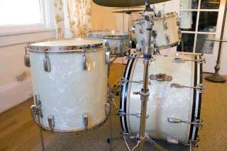   Radio King drum kit w/snare   White Marine Pearl   KRUPA!  