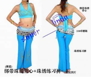 belly dance Costume 2 pics costume top&pants 9 colour  