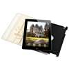   iPad 2 White Crocodile Magnetic Cover Leather Case 360 Rotating Stand