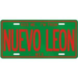 NEW  KISS ME , I AM FROM NUEVO LEON  MEXICO LICENSE PLATE SIGN CITY