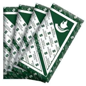  NCAA Michigan State Spartans 4 Pack Cloth Napkins Office 
