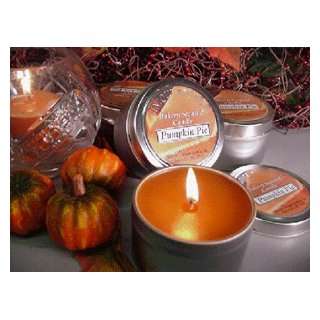 Pumpkin Pie Scented Candle in Travel Tin 6 Oz:  Home 