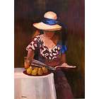 Rosenbaum LARGE oil painting woman art impression​ism