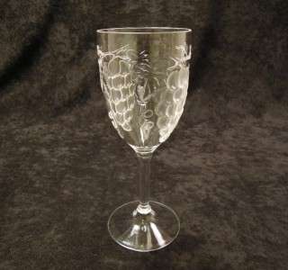 GRAPE EMBOSSED ACRYLIC WINE GLASSES   KELLER CHARLES  