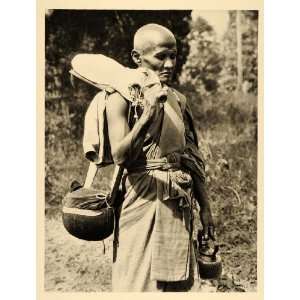  1935 Buddhist Monk India Martin HÃ¼rlimann Photogravure 