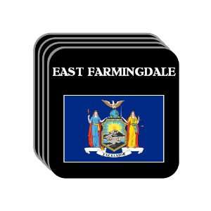 US State Flag   EAST FARMINGDALE, New York (NY) Set of 4 Mini Mousepad 