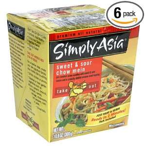 Simply Asia Take Out Chow Mein, Sweet & Sour, 10.6 Ounce Containers 