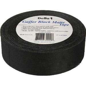  Delta 1 2in x 60yd Black Gaffer Tape: Electronics