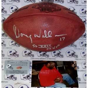  Doug Williams Autographed Football   Super Bowl XXII 