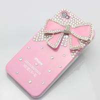new pink cute bow diamond battery case cover screen protector FOR 