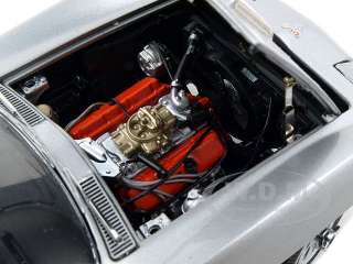 Brand new 1:24 scale model of 1965 Chevrolet Corvette Sting Ray Silver 