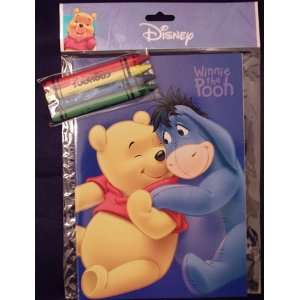  Winnie Pooh Coloring Book and Crayons: Toys & Games