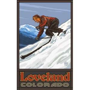  Northwest Art Mall Loveland Colorado Downhill Skier Man 
