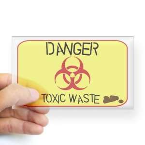  Toxic Waste Litter Box Pets Rectangle Sticker by  