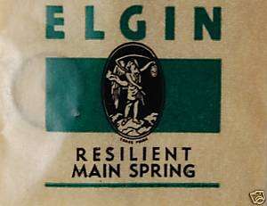 New Elgin Watch Main Spring Mainspring 8/0s Part # 5219  