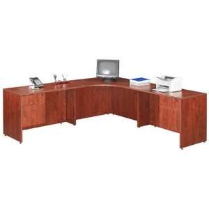  42W Corner Desk Unit with Wings and Pedestals Office 