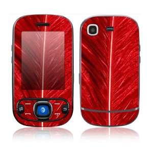 Samsung Strive Decal Skin Sticker   Red Feather