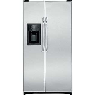 25.3 cu. ft. Side by Side Refrigerator   Stainless Steel  GE 
