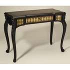 AA Importing One Drawer Desk in Antique Black