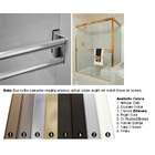   Nickel Sliding Frameless Shower Door Double Towel Bar Kit   33 long