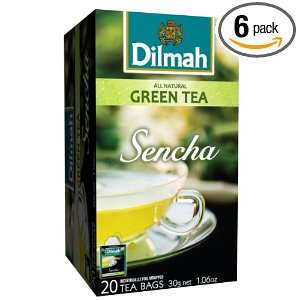 Dilmah Sencha Green Tea, 2.87 Ounce Boxes (Pack of 6):  