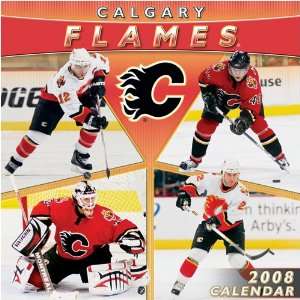 Calgary Flames 12 x 12 2008 NHL Wall Calendar Sports 