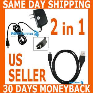 Home AC Charger+USB Data Cable for Garmin Nuvi 255 255W  