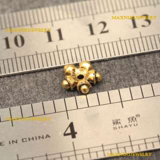 20pcs Gold Plated Spacer Beads Vintage Charms Pedant Jewelry Findings 