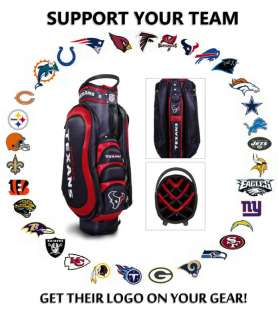 HOUSTON TEXANS NFL LOGO CART GOLF BAG FREE SHIPPING MAKE US YOUR 