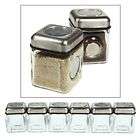 6pcs Elemental Kitchen Magnetic Spice Jar Shakers Kitchen Salt Pepper 