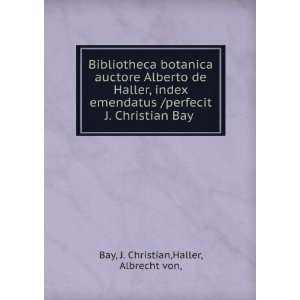  Bibliotheca botanica auctore Alberto de Haller, index 