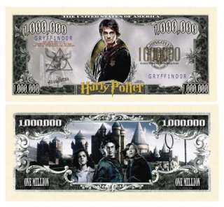 Harry Potter Million Dollar Bill (2/$1.00)  