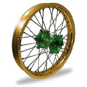   Wheel Set   16x1.60   Gold Rim/Green Hub 24 13654 HUB/RIM: Automotive